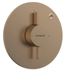 Смеситель для душа Hansgrohe DuoTurn S на 1 потребителя внешняя часть бронза 75618140