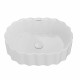 Раковина накладная Kerama Marazzi ArtBasin Conchiglia 50 см без отверстия белый глянец CC.wb.50/WHT