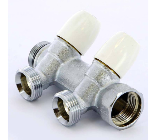 Коллектор с вентилями Tiemme 3/4х3/4 EK 2 выхода 50 мм 1860026