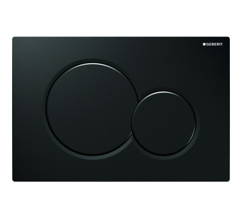 Смывная клавиша Geberit Sigma01 двойной смыв пластик черная 115.770.DW.5