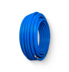 Труба из сшитого полиэтилена в изоляции STOUT PE-Xa/EVOH 16x2.2 / 6 мм синяя 100 м 508942