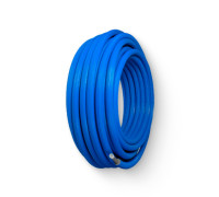 Труба из сшитого полиэтилена в изоляции STOUT PE-Xa/EVOH 16x2.2 / 6 мм синяя 100 м 508941