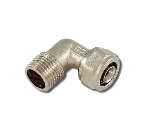 Переходник угловой Tiemme AL-PEX 16x2.0 мм - 1/2 НР 1600013