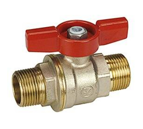 Кран шаровой Giacomini DADO 1/2 Н-Н компактный бабочка никелированный R913X023