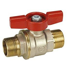 Кран шаровой Giacomini DADO 3/4 Н-Н компактный бабочка никелированный R913X024