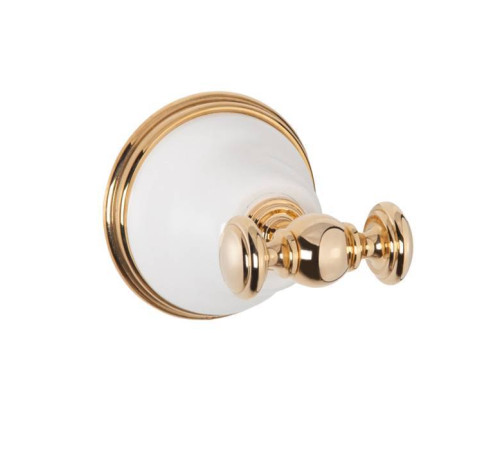 Крючок для полотенца Tivoli Harmony белый/золото TWHA016bi/oro