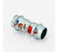 Муфта надвижная пресс Viega Prestabo Labs-free 18 мм оцинкованная сталь 715670