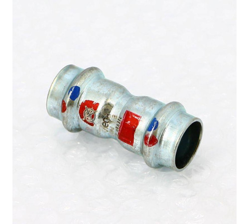 Муфта надвижная пресс Viega Prestabo Labs-free 18 мм оцинкованная сталь 715670