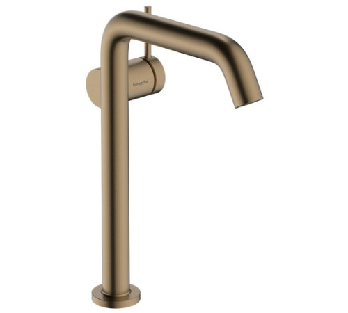 Смеситель для раковины Hansgrohe Tecturis S 237 мм Push-Open CoolStart шлифованная бронза 73370140