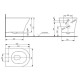 Унитаз подвесной TOTO MH безободковый 39.4x53x33.9 см белый CW162Y#XW
