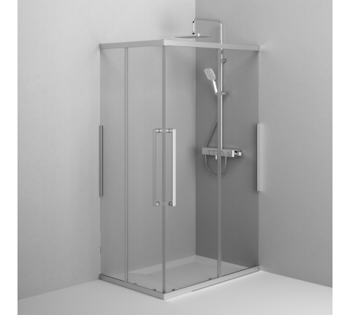 Душевое ограждение AM.PM Func 120x80 см профиль хром стекло прозрачное W84G-403-12080-MT