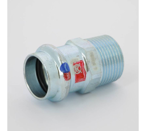 Муфта переходная пресс-Н Viega Prestabo Labs-free оцинкованная сталь 22х3/4 714994