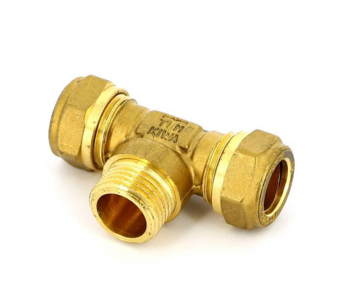 Тройник обжимной Tiemme 15х1/2х15 НР 1100096