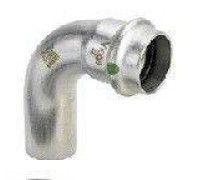 Отвод 90° Viega Sanpress Inox нержавеющая сталь 54 мм 435769