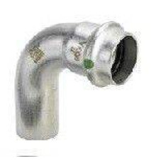 Отвод 90° Viega Sanpress Inox нержавеющая сталь 54 мм 435769