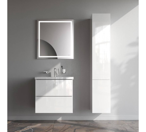 Тумба под раковину подвесная AM.PM Gem 60 см 2 ящика белый глянец M90FHX06022WG