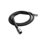 Шланг душевой AQUAme текстиль ПВХ 1500 мм хром AQM1503CR