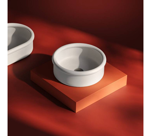 Раковина накладная Artceram Brera диаметр 43 см белый глянцевый BRL001 01 00