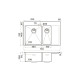 Кухонная мойка Omoikiri Akisame 78-2-L-IN 78x51 см нержавеющая сталь 4973062