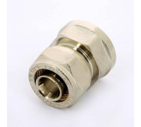 Муфта обжимная никелированная Uni-Fitt 20x3/4 ВР 661N7300