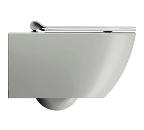 Унитаз подвесной безободковый GSI Pura 550x360 мм Swirlflush Cenere Matte 8815FR517