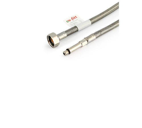 Гибкая подводка для смесителя Uni-Fitt M8x1-1/2 100 см удлиненный штуцер 503S2710