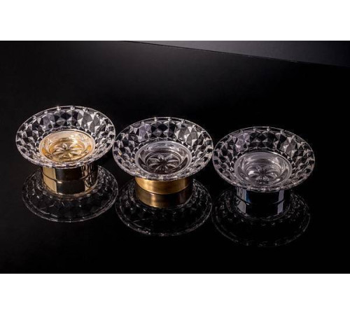 Мыльница настольная Boheme Murano Cristal хром 10204
