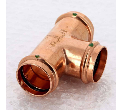 Тройник пресс медный Viega Profipress 35 мм 291983