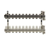 Блок коллекторный Kromwell 1 с термостатическими вставками и запорными клапанами 11 выходов 3/4 EK EU.ST6071150