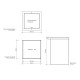 Корзина для бумаги Decor Walther DW 113 20x20x30 см с крышкой сталь полированная 0610170
