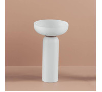 Раковина на пьедестале Artceram Jolie 50 см белый матовый/moka ACA073 56