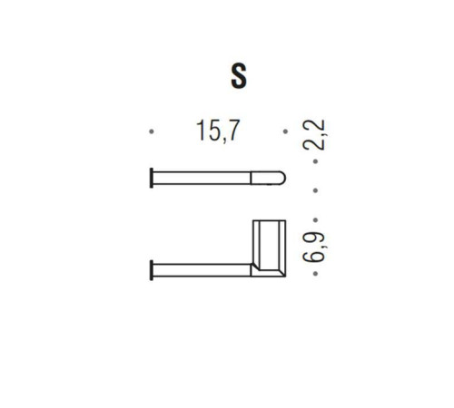 Держатель для туалетной бумаги Colombo Design Mini SX PVD нержавеющая сталь B4008S.HPS1