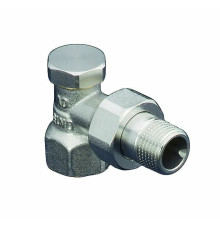 Вентиль запорный угловой Oventrop Combi 2 DN 15 1/2 никелированный 1091062