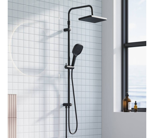 Душевая система Damixa Merkur черный матовый 940000300