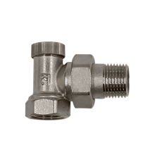 Клапан запорный угловой Primoclima Armature 1/2 никель PC1212RA