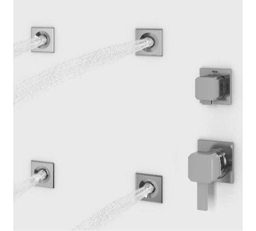 Душевая кабина с хамамом Jacuzzi Bali гидромассаж хромотерапия BAL12230120