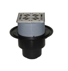 Трап для душа вертикальный HL HL3100Pr решетка Клик-Клак сухой сифон Primus DN50/75/110 HL3100Pr