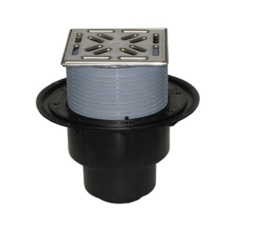 Трап для душа вертикальный HL HL3100Pr решетка Клик-Клак сухой сифон Primus DN50/75/110 HL3100Pr