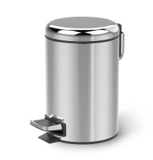 Ведро для мусора с педалью Decor Walther Universal сталь полированная 0615770