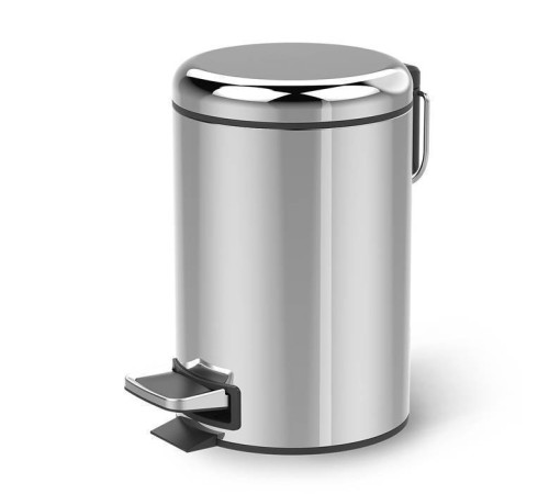 Ведро для мусора с педалью Decor Walther Universal сталь полированная 0615770
