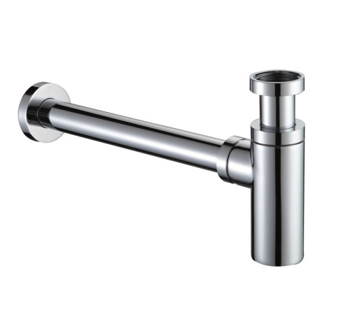 Сифон для раковины Aquanet 1 1/4 латунный без выпуска хром AQM7010CR