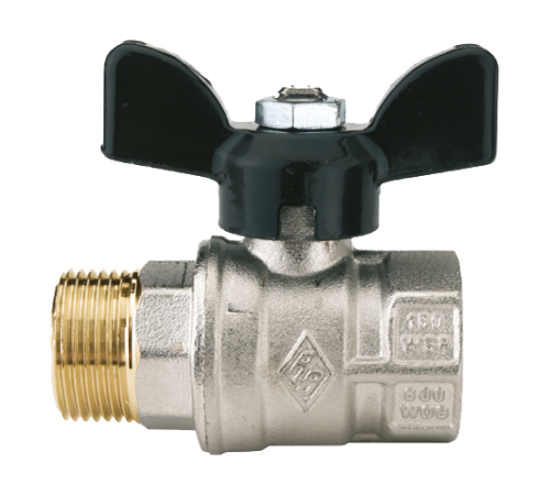 Кран шаровой Rubinetterie Bresciane UNI-SFER 1 вн-нар 1521060000