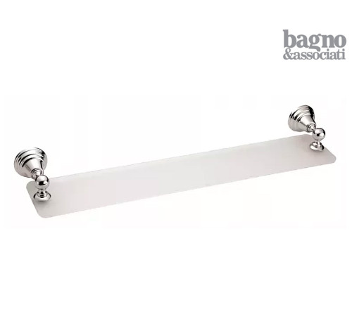 Полка для ванной стеклянная Art&Max Crystal 60 см бронза CA 114.92