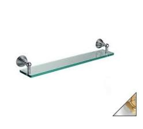 Полка хрустальная Tiffany World Canova CA 113.39 60 см хром/золото CA11339