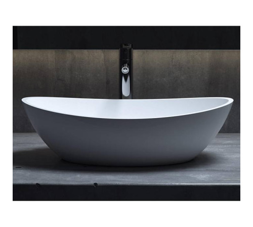 Раковина накладная Salini NOEMI 56х34х15 см S-Sense белый глянцевый 1101103G