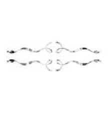 Комплект ручек Clarberg Due Amanti 8 шт хром DUER8CR