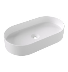 Раковина Ceramica Alice HIDE Stadium 65x35х12 см накладная белый матовый 31120109