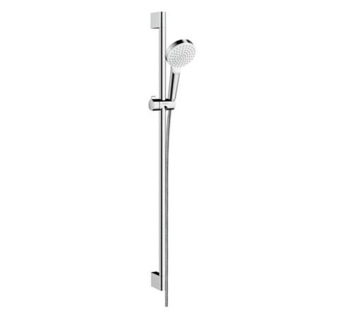 Душевой гарнитур Hansgrohe Crometta 100 Vario со штангой 90 см хром/белый 26537400