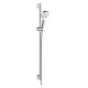 Душевой гарнитур Hansgrohe Crometta 100 Vario со штангой 90 см хром/белый 26537400