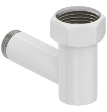 Уголок переходной Стилье G 1 НГ - G 3/4 HP белый глянцевый 122000-1034